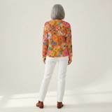 Britt - Sweater with Colorful Floral Print