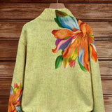 Claudia - Vest with Colorful Lily Pattern