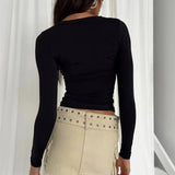 Elspeth - Women Minimalist Casual Top