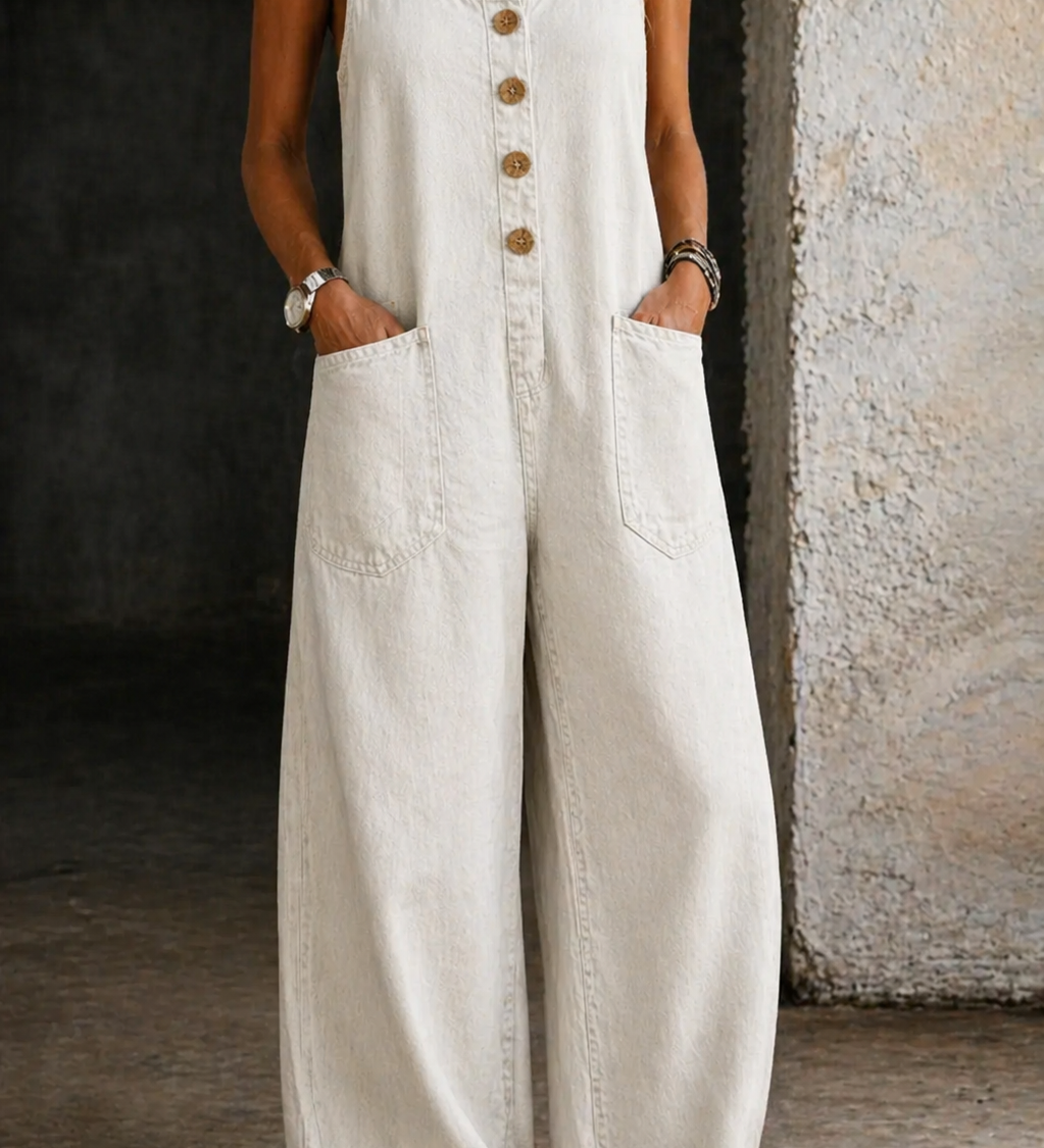 Willy - Vintage Washed Cotton Denim Overalls