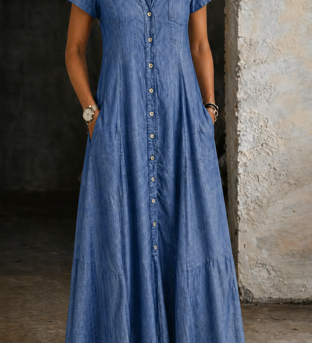 Eliza - Long Denim Dress