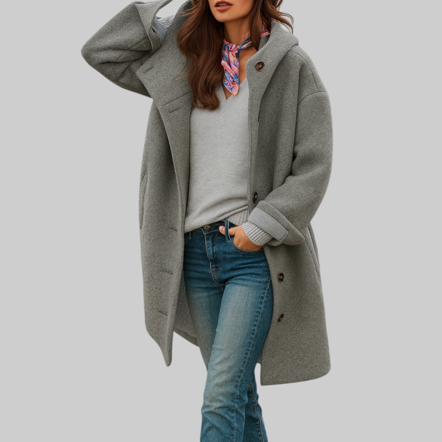 Rose | Comfortable Mid-Length Everyday Coat