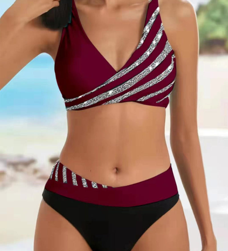 Maya - Printed Bikini in Warm Tones