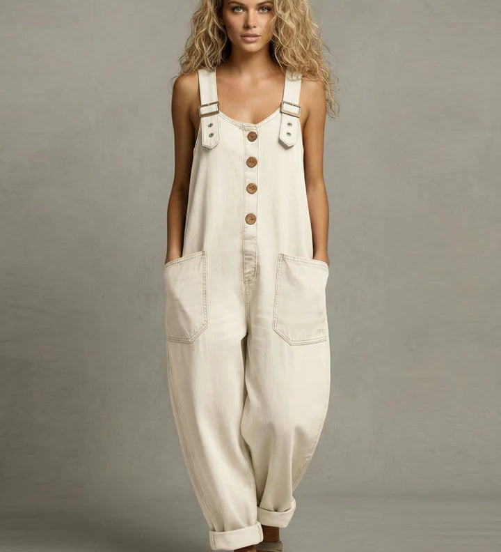 Lejla - Stylish Denim Jumpsuit With Pockets