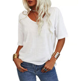 Krisanta - Loose Lightweight Minimalist T-Shirt