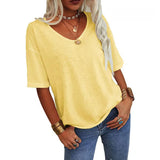Krisanta - Loose Lightweight Minimalist T-Shirt