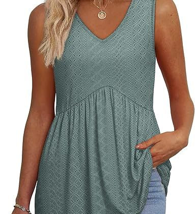 Eliora - Effortless Flowy Sleeveless Tank Top