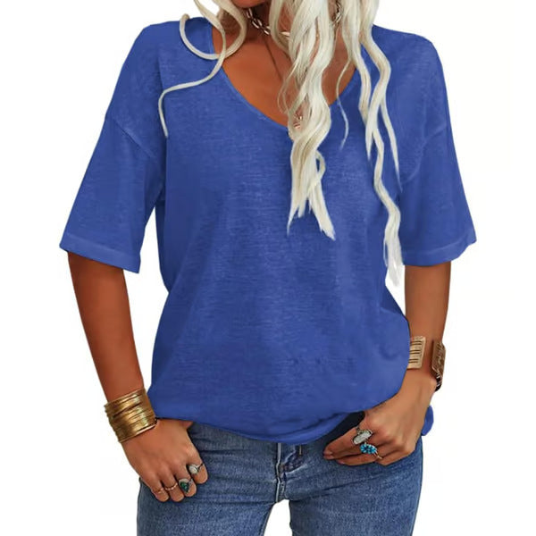 Krisanta - Loose Lightweight Minimalist T-Shirt