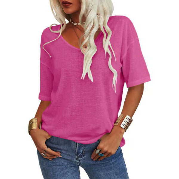Krisanta - Loose Lightweight Minimalist T-Shirt