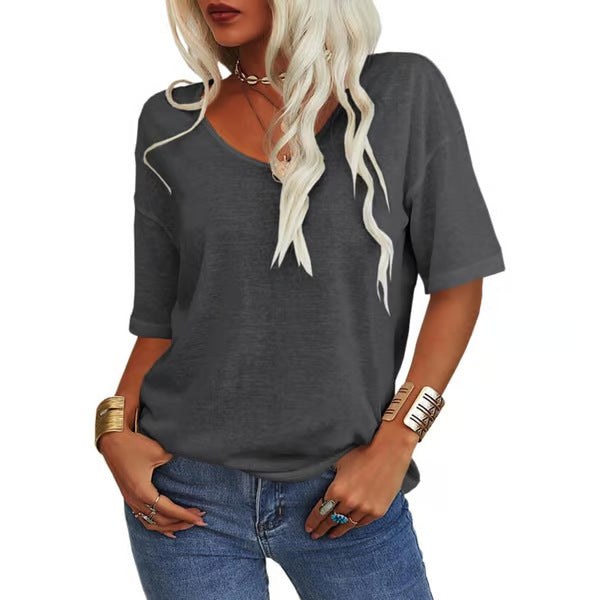 Krisanta - Loose Lightweight Minimalist T-Shirt