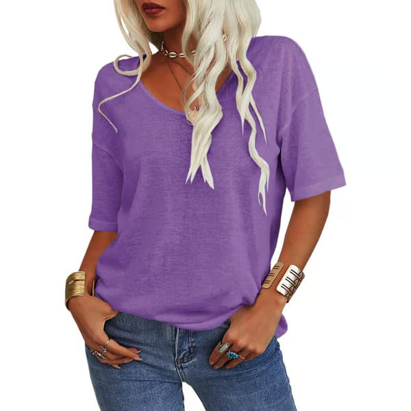 Krisanta - Loose Lightweight Minimalist T-Shirt