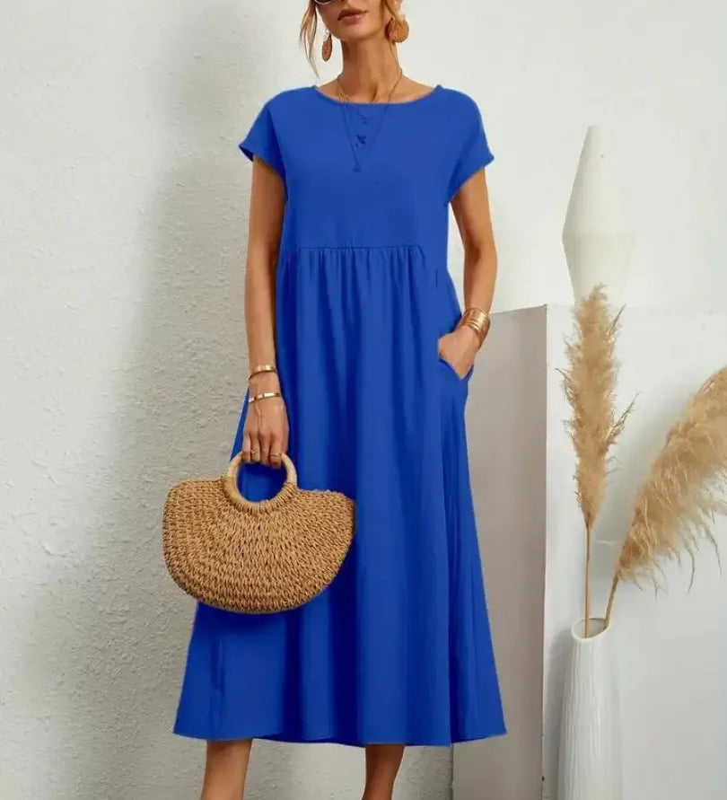Celine - Midi Dress with Pockets