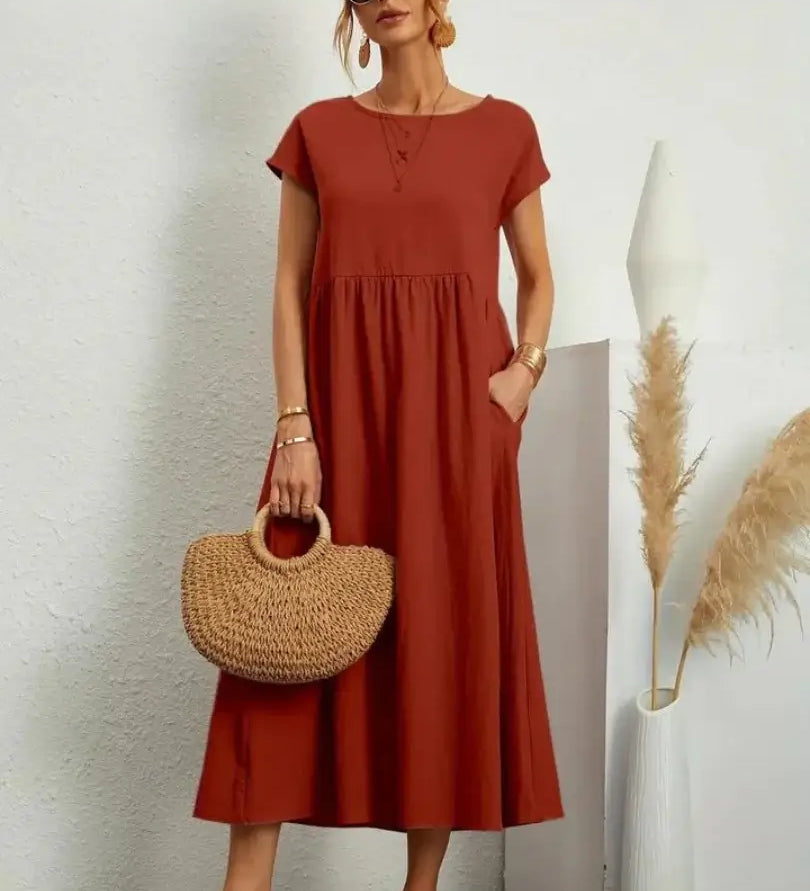 Celine - Midi Dress with Pockets