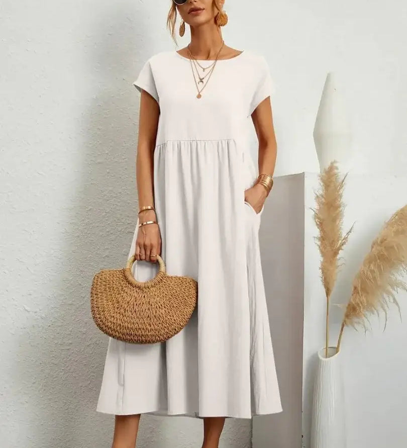 Celine - Midi Dress with Pockets