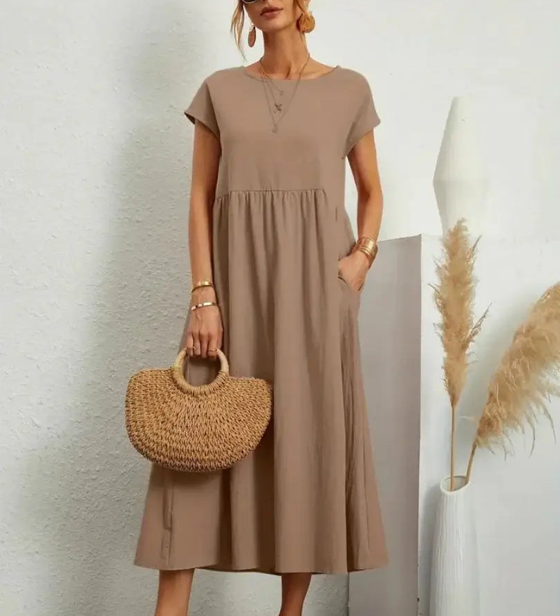 Celine - Midi Dress with Pockets