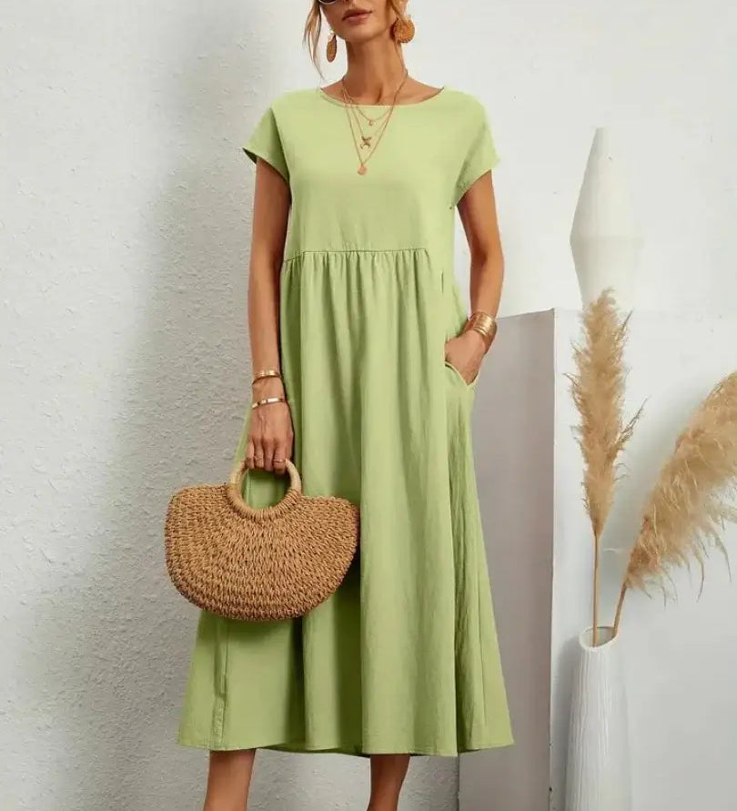 Celine - Midi Dress with Pockets