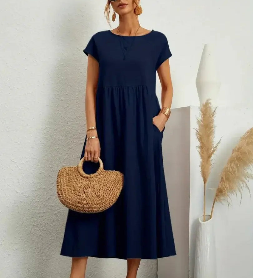 Celine - Midi Dress with Pockets