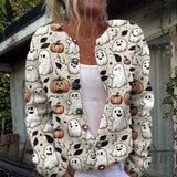Eyveln - Fun Halloween Ghost Cardigan