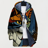 Sophie – Jacket with Abstract Cat Design
