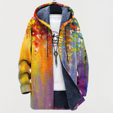 Katharina – Coat with Abstract Art Elements