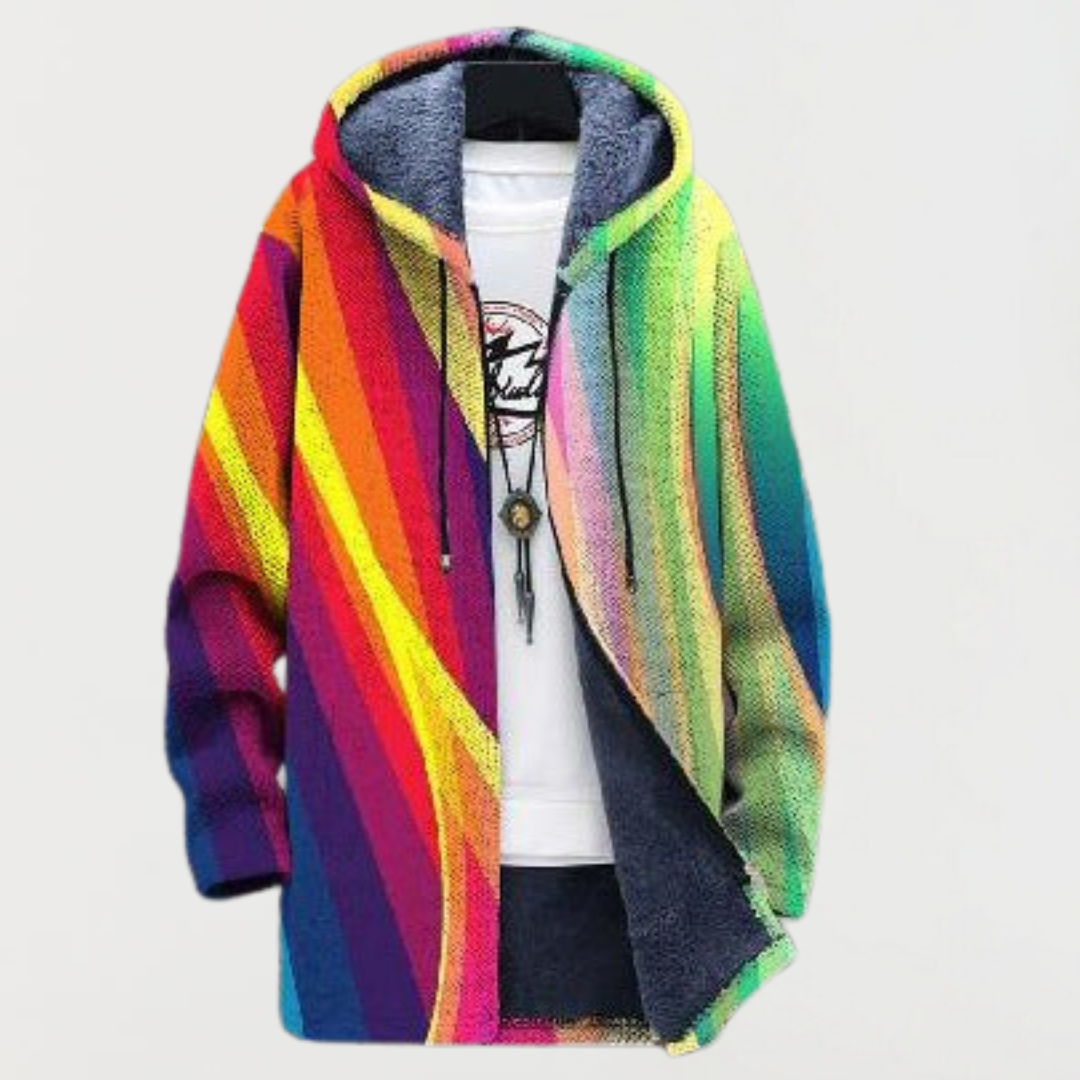 Emilia – Jacket with Rainbow Stripes