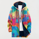 Greta – Jacket with Colorful Art Pattern