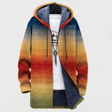 Paula – Coat with Sunset Color Gradient