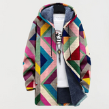 Theresa – Jacket with Artistic Geometric Pattern