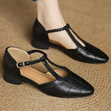 Leather Mary Janes