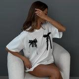 Talie - Women Cute & Comfy Bow Tee
