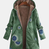 Sage – Sherpa Jacket with Tribal Pattern
