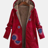 Sage – Sherpa Jacket with Tribal Pattern