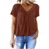 Kathleen - Women Casual V-Neck Top