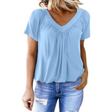 Kathleen - Women Casual V-Neck Top