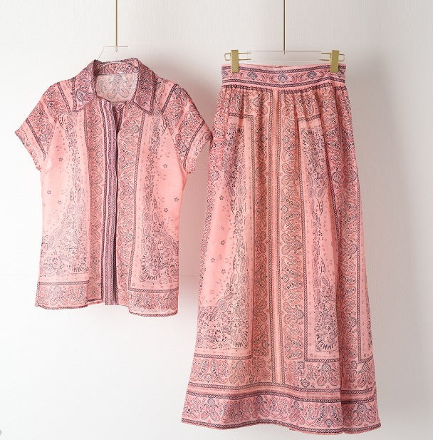 Magdalena | Printed Two-Piece Boho Set