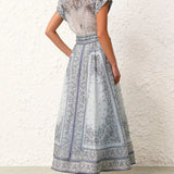Magdalena | Printed Two-Piece Boho Set