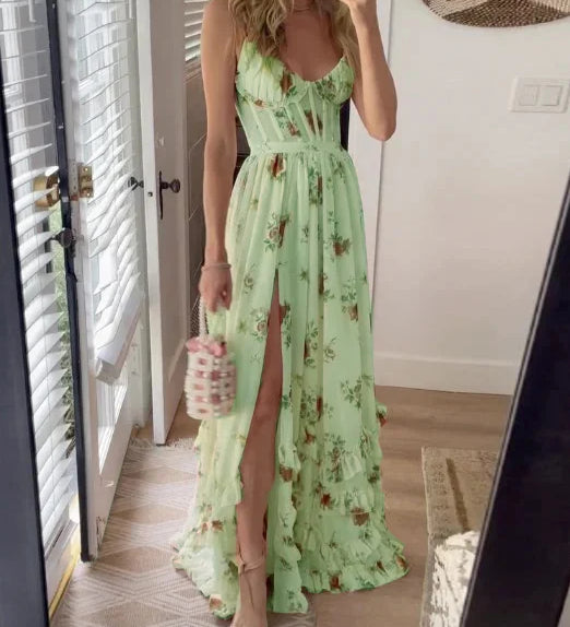Sonia - Floral Pattern Midi Dress