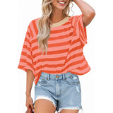 Maosie - Trendy Loose Fit Summer Crewneck Top