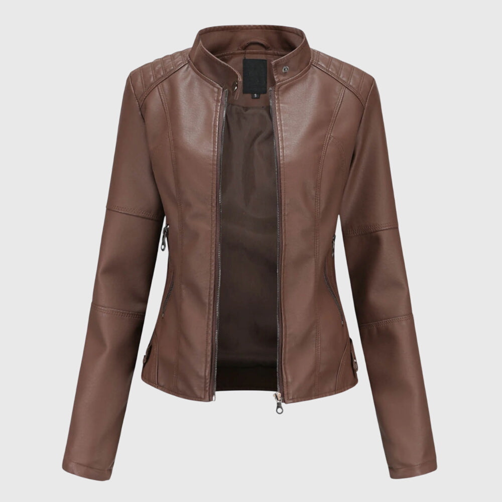 Helene | Elegant Women's Leather Jacket