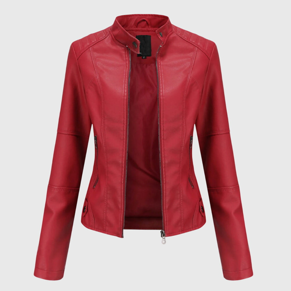 Helene | Elegant Women's Leather Jacket