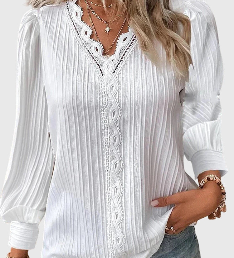 Andrea - Elegant Pullover Blouse