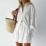 Marlene | Lightweight Blouse and Shorts Set