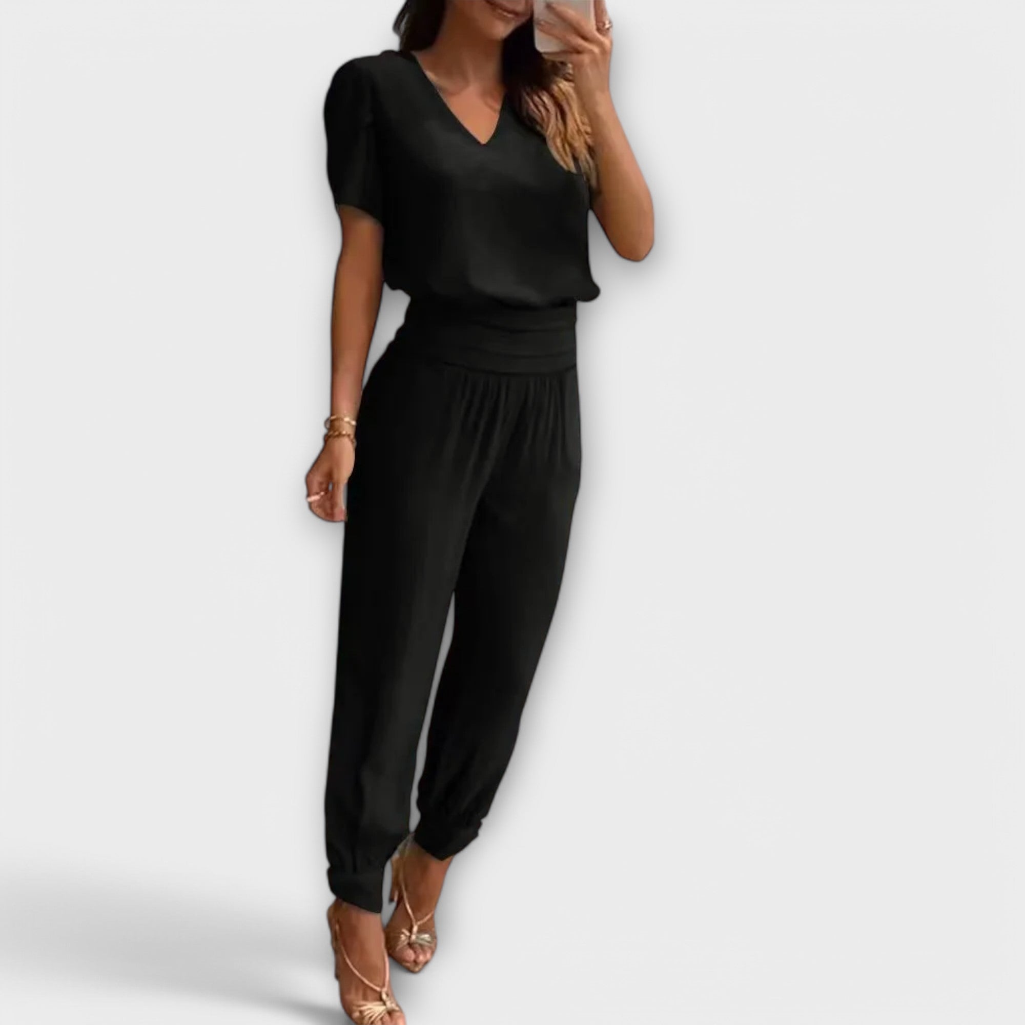 Linda - Elegant set of top and pants