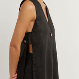 Helene | Sleeveless Set with Buttons