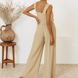 Helene | Set of Minimalist Top and Flared Pants