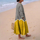 Xana - Zigzag Dress with Contrast