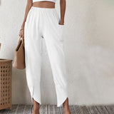 Johanna | Pants with Frayed Hem
