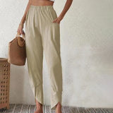 Johanna | Pants with Frayed Hem