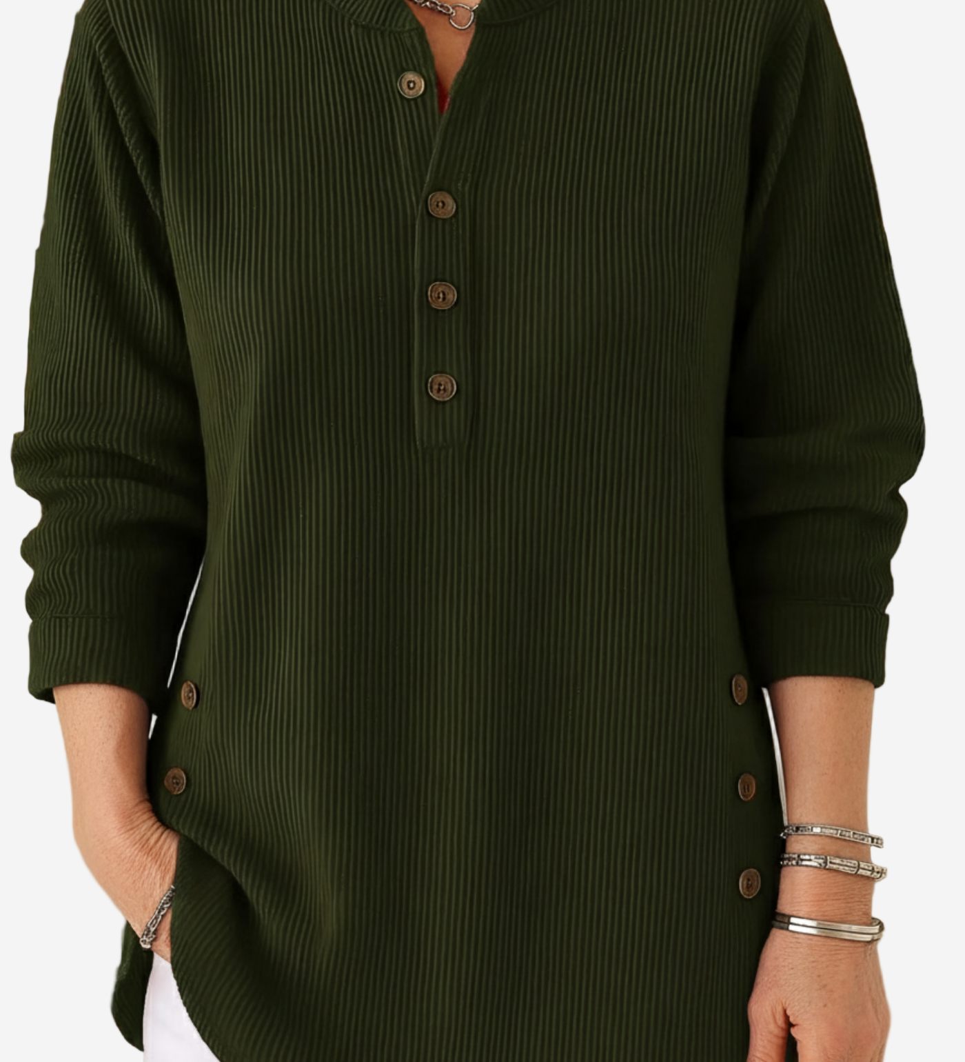Harperly – Long Sleeve Solid Knit Sweater