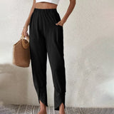 Johanna | Pants with Frayed Hem